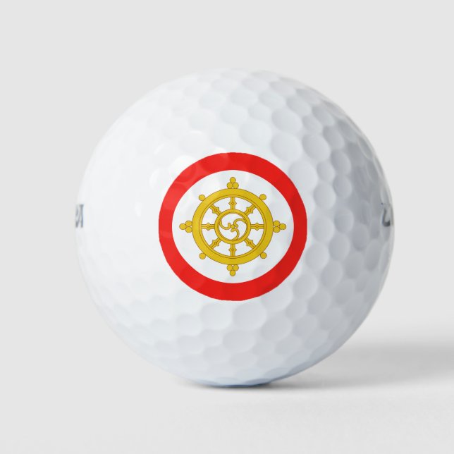 Kingdom of Sikkim Flag Golf Balls (Front)