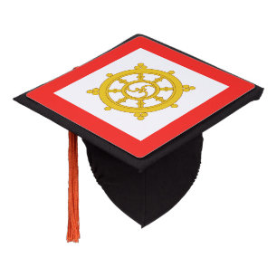 Kingdom of Sikkim Flag Graduation Cap Topper