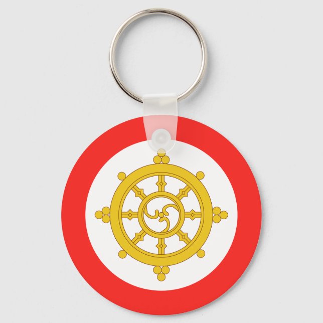 Kingdom of Sikkim Flag Keychain (Front)