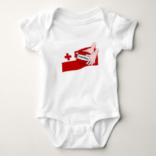 Kingdom of Tonga Tongan Rugby Flag Baby Bodysuit