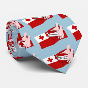 Kingdom of Tonga Tongan Rugby Flag Tie