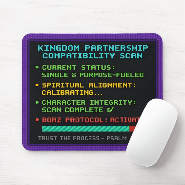 Kingdom Partnership Compatibility Scan Mouse Pad (With Mouse)