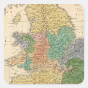 Kingdoms of the Anglo Saxons Square Sticker