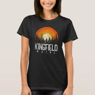 Kingfield Maine ME Retro Vintage 70s 80s 90s T-Shirt