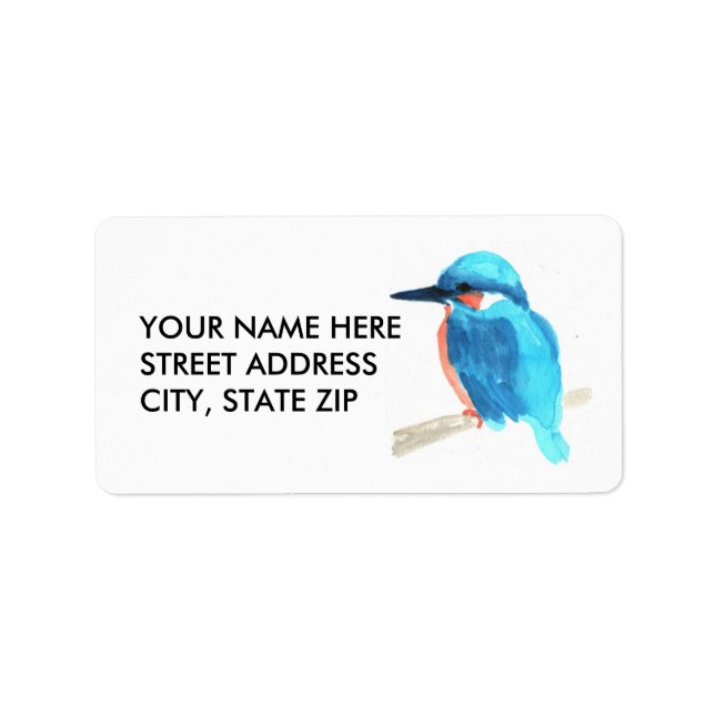 Kingfisher Address Labels (Front)