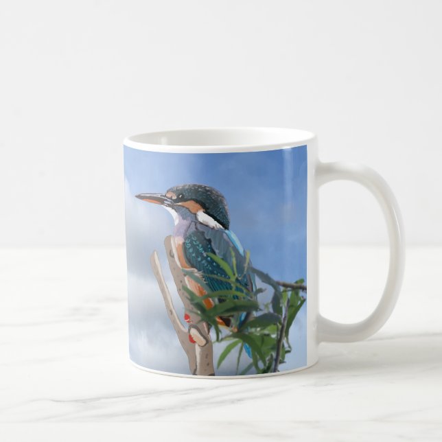 Kingfisher and Willow    Coffee Mug (Right)