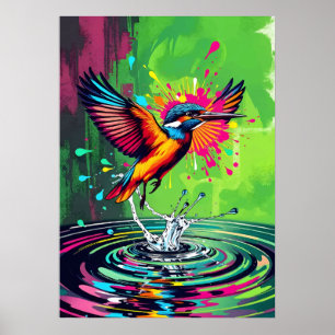 Kingfisher Art Poster