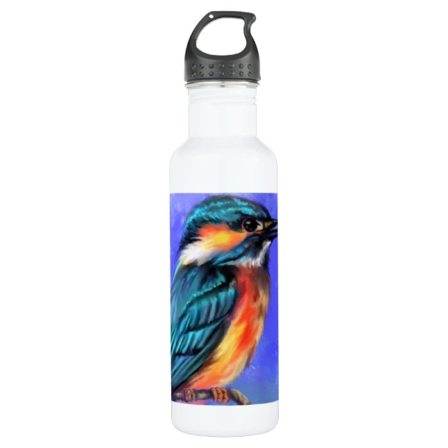 Kingfisher Bird Acier Inoxydable Bouteille d'eau (Devant)