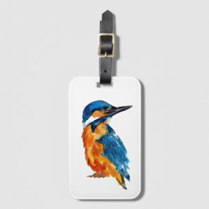Kingfisher Bird Luggage Tag