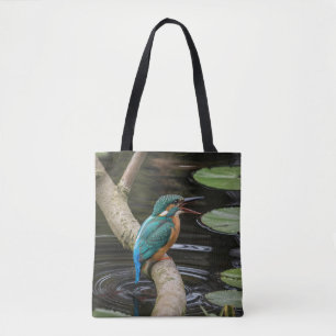 Kingfisher Bird Tote Bag