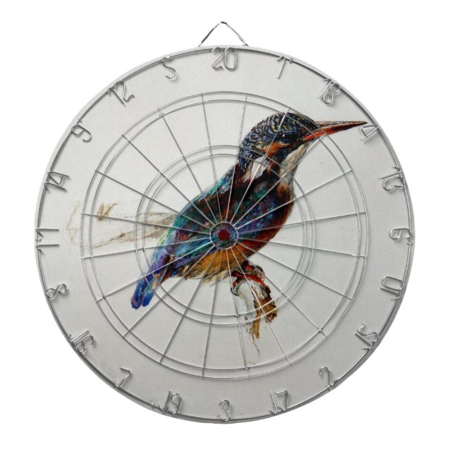 Kingfisher (by John Ruskin) Dartboard (Front)