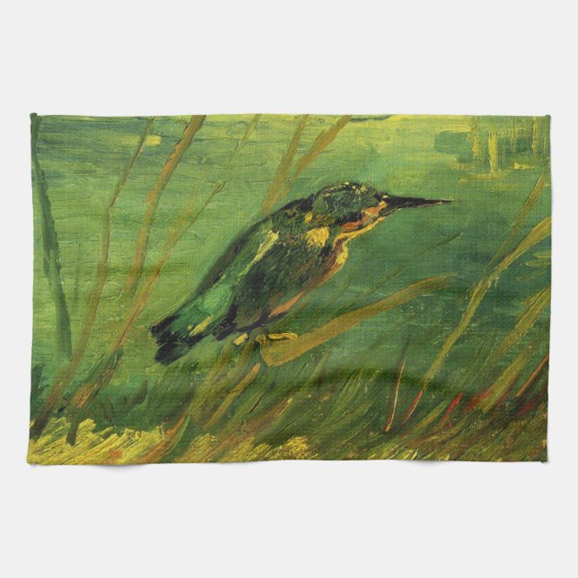 Kingfisher by Vincent van Gogh Kitchen Towel (Horizontal)