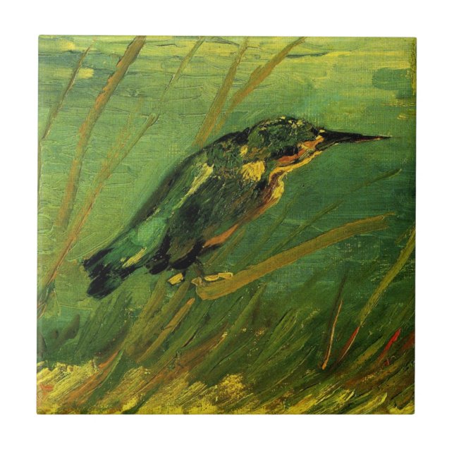 Kingfisher by Vincent van Gogh Tile (Front)