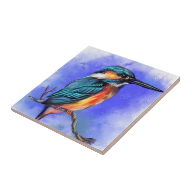 Kingfisher Ceramic Tile (Side)