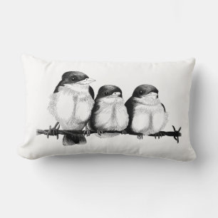 Kingfisher Chicks Lumbar Pillow