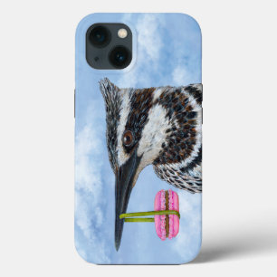 Kingfisher et macaron iPhone 13 coque