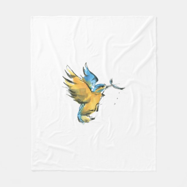 Kingfisher Fleece Blanket (Front)