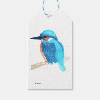 Kingfisher gift tag