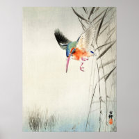 Kingfisher Hunting - Ohara Koson - Vintage Art 18A