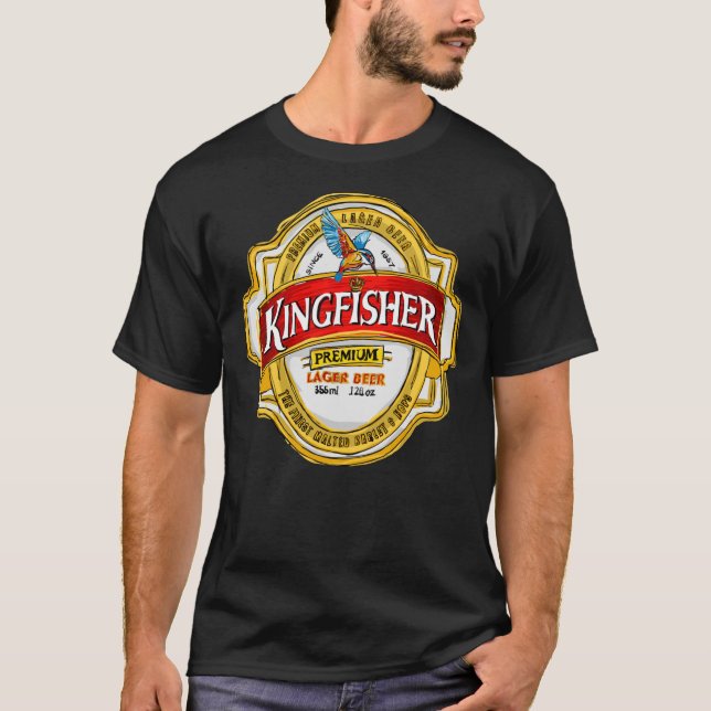 Kingfisher Lager Pop Classic T Shirt Essential  (Front)