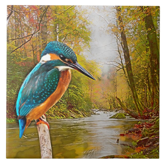 Kingfisher River Tile (Front)