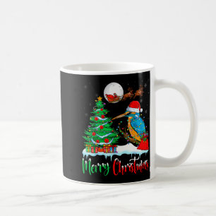 Kingfisher Santa Hat Xmas Tree Merry Christmas Kin Coffee Mug