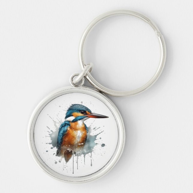 Kingfisher Splash Keychain (Front)