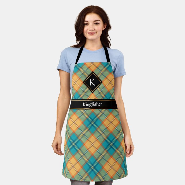 Kingfisher Tartan Apron (Worn)