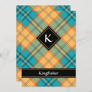 Kingfisher Tartan Invitation
