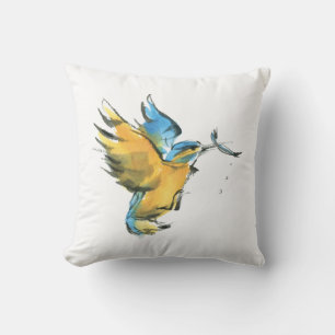 Kingfisher Throw Pillow