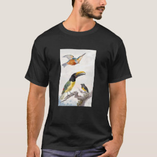 Kingfisher Toucan Sparrow Bird Illustration By Aer T-Shirt