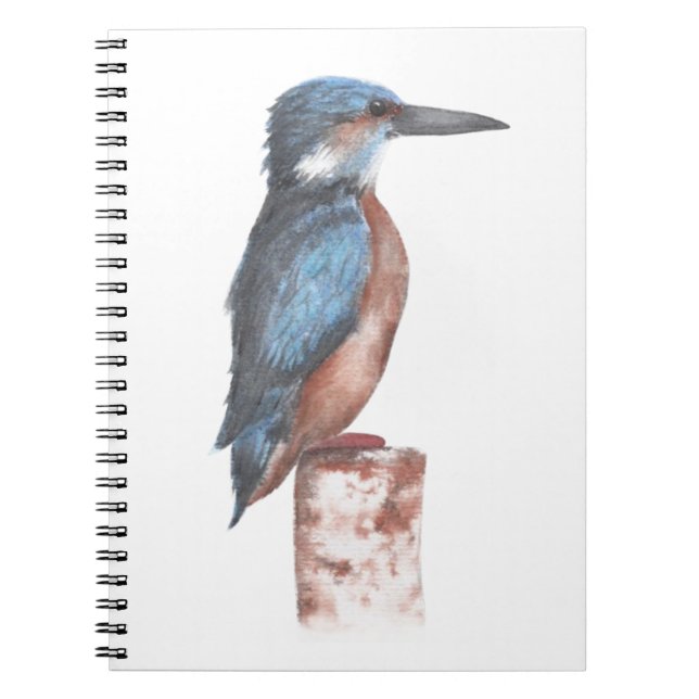 Kingfisher Watercolor Notebook (Front)