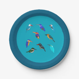 Kingfishers Paper Plate