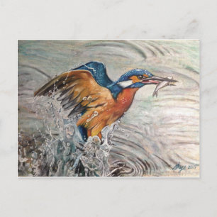 Kingfishing Postcard