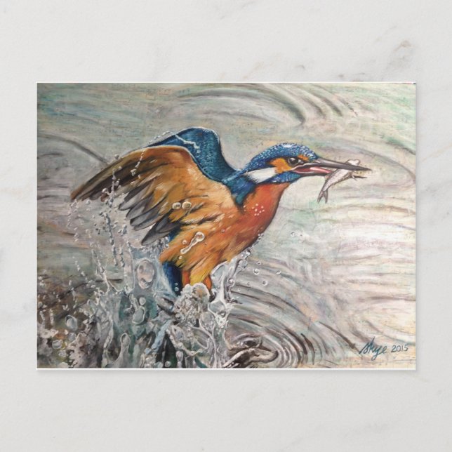 Kingfishing Postcard (Front)