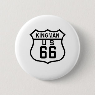 Kingman, Arizona Route 66 2 Inch Round Button