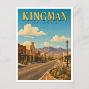 Kingman Arizona Route 66 GeoSaga Postcard