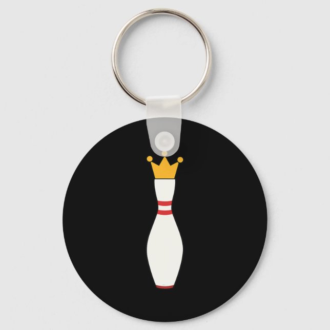 Kingpin  Bowling League Gift Keychain (Front)