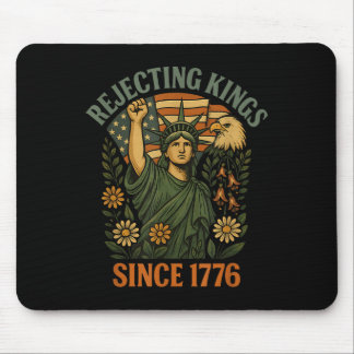 Kings 1776 Foxglove Daisy Tulip Flowers Bald Eagle Mouse Pad