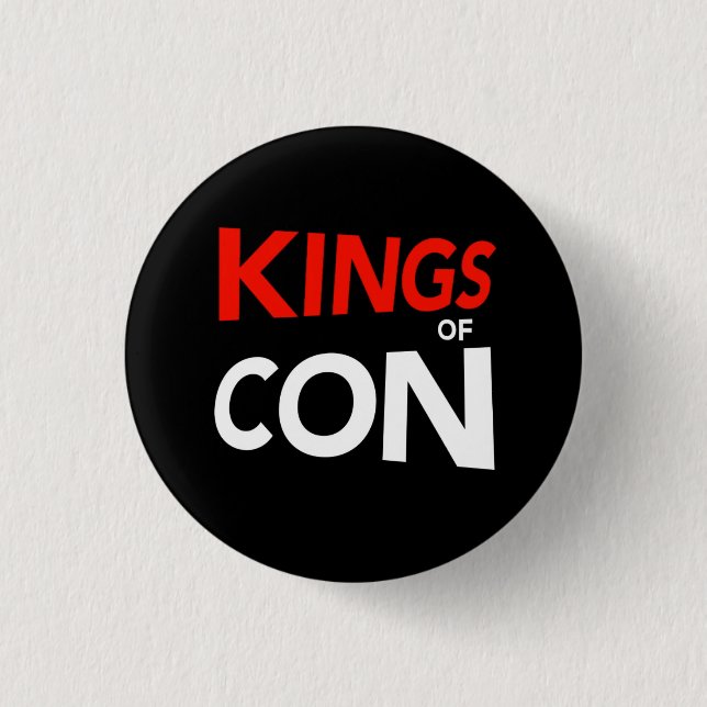 Kings 1 Inch Round Button (Front)