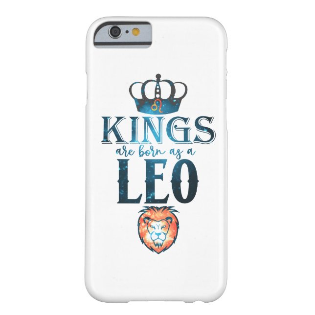 KINGS are born as a LEO Zodiac Sign July August Case-Mate iPhone Case (Back)