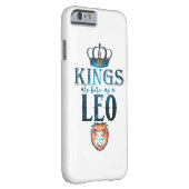 KINGS are born as a LEO Zodiac Sign July August Case-Mate iPhone Case (Back/Right)