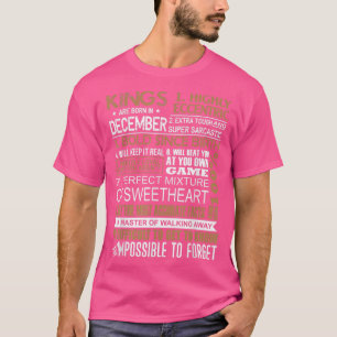 Kings Are Born In December Sagittarius Birthday Gi T-Shirt