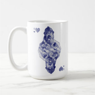 Kings are one of the suits of a deck of cards. coffee mug