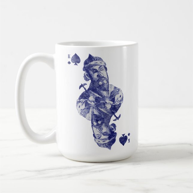 Kings are one of the suits of a deck of cards. coffee mug (Left)
