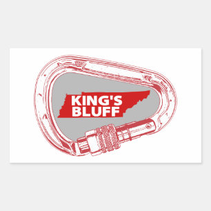 King's Bluff Tennessee Rock Climbing Carabiner Sticker