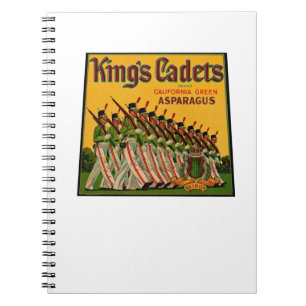 King's Cadets Asparagus Label Notebook