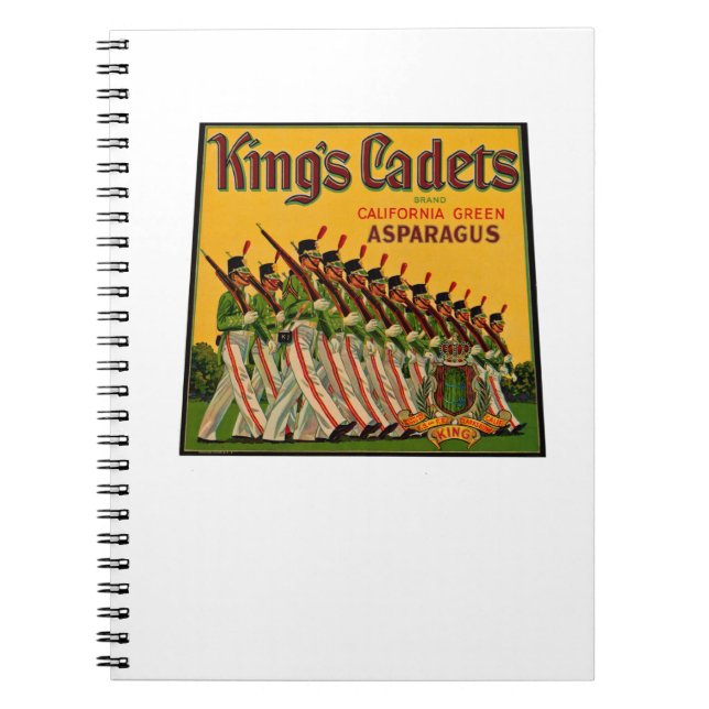 King's Cadets Asparagus Label Notebook (Front)