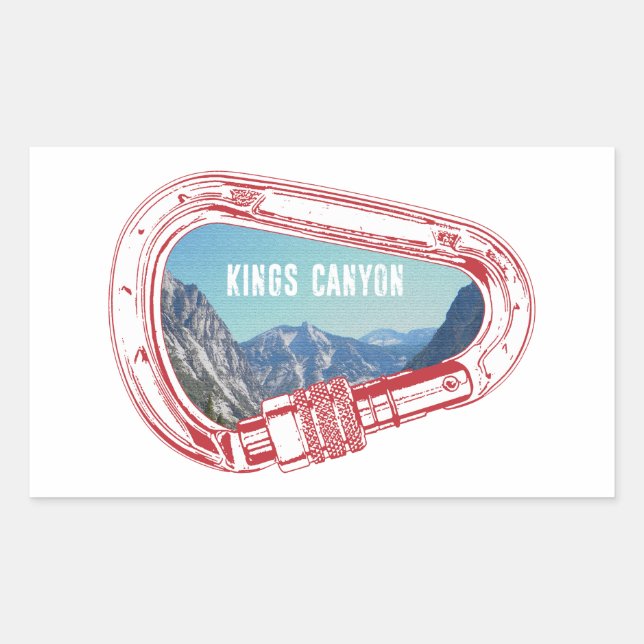 Kings Canyon Climbing Carabiner Sticker (Front)