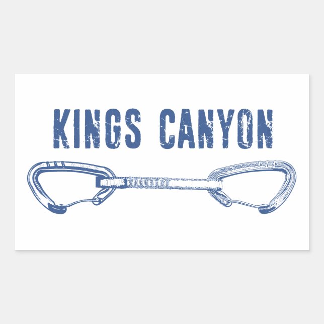 Kings Canyon Climbing Quickdraw Sticker (Front)